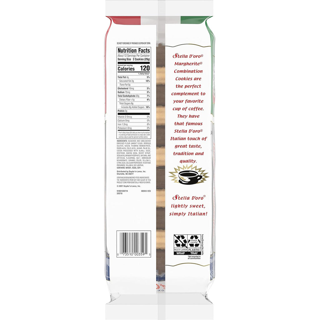 Cookies, Margherite Combination Chocolate & Vanilla Cookies, 12 Oz