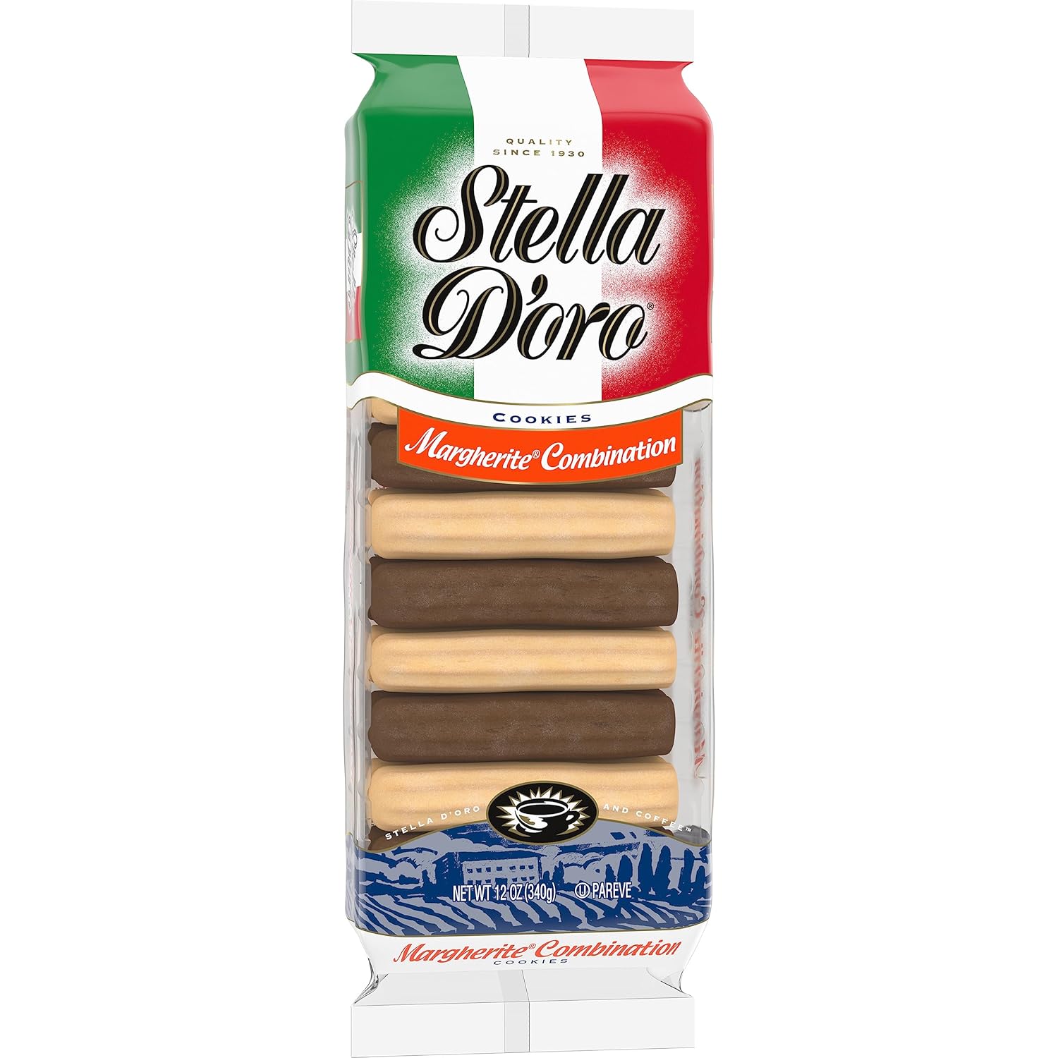 Cookies, Margherite Combination Chocolate & Vanilla Cookies, 12 Oz
