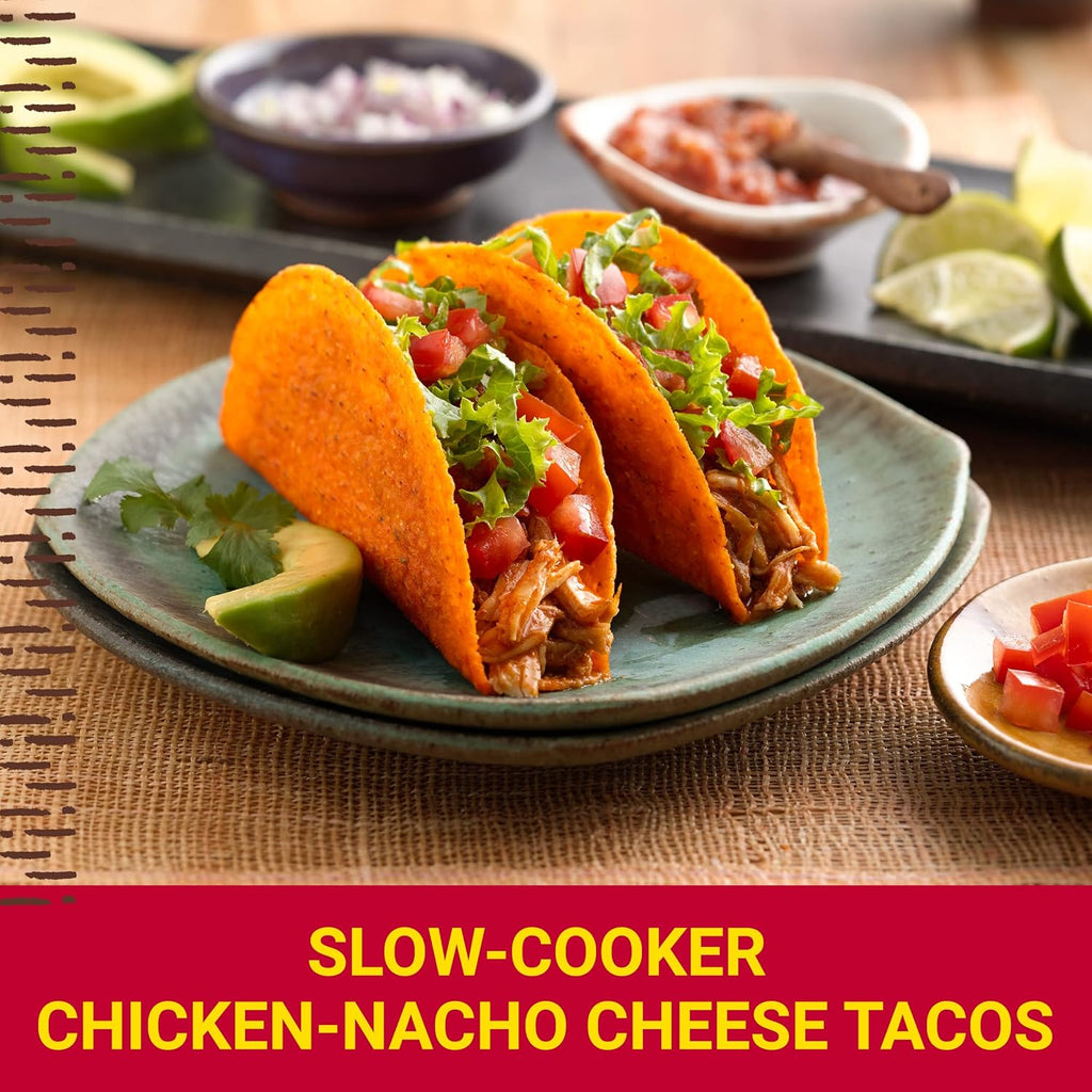 Old El Paso Bold Taco Dinner Kit with Nacho Cheese Flavored Taco Shells, Meal Prep, 9.5 oz